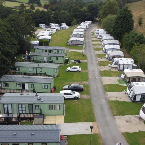 Aerial view_Rosedale Abbey Caravan Park (4)