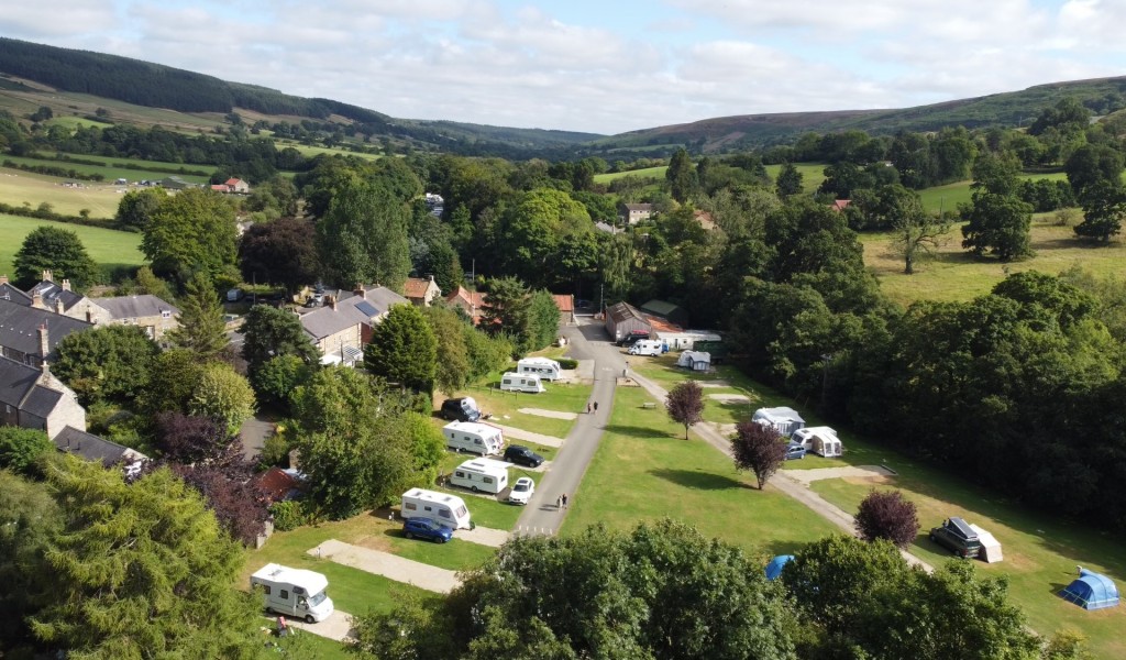 Aerial view_Rosedale Abbey Caravan Park (2)