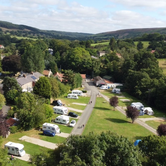 Aerial view_Rosedale Abbey Caravan Park (2)