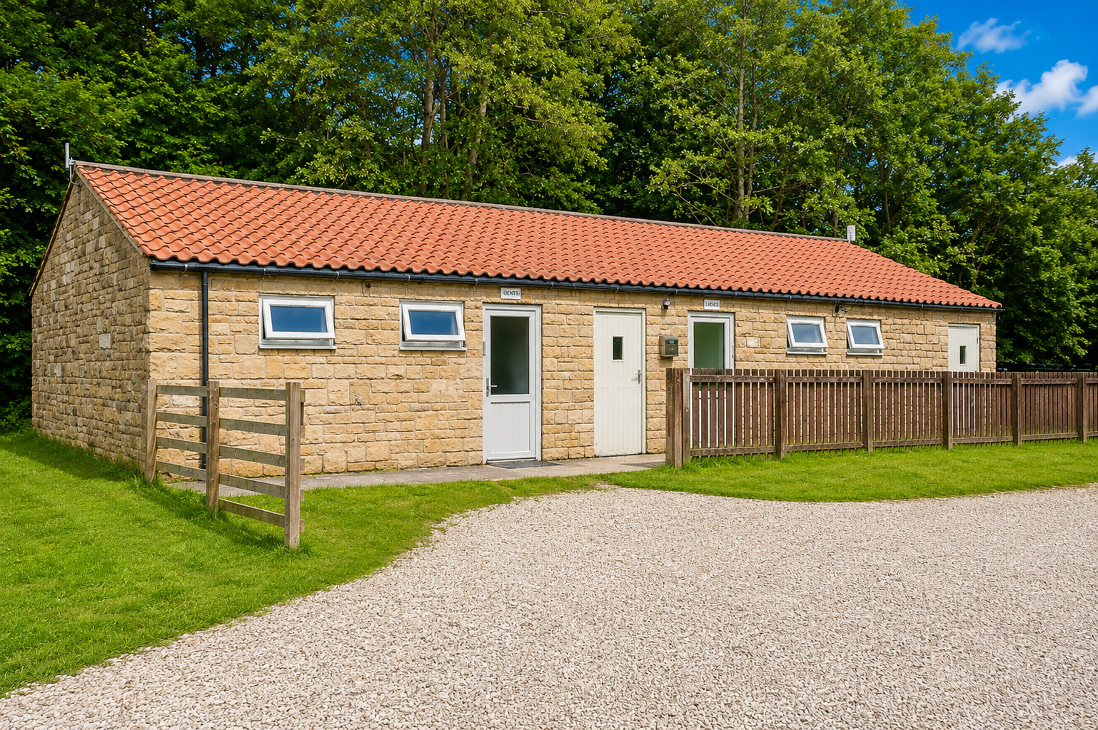 toilet block